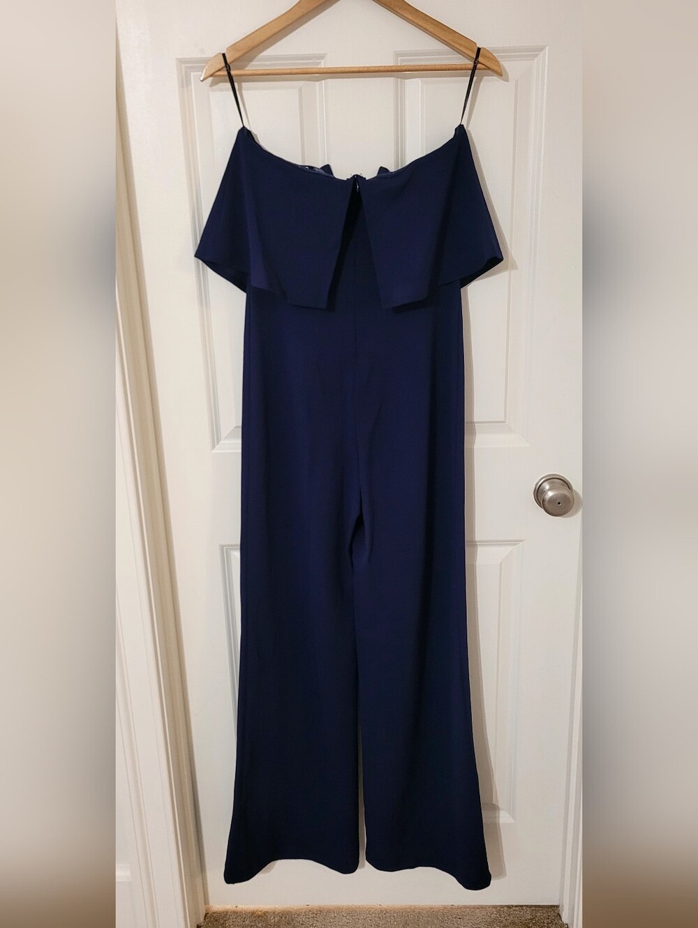 Power of Love Navy Blue Strapless Jumpsuit - Picture 3 of 7